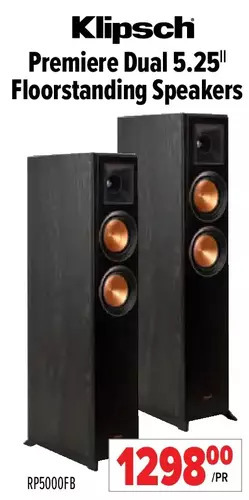 2001 Audio Video Klipsch Premiere Dual 5.25" Floorstanding Speakers offer