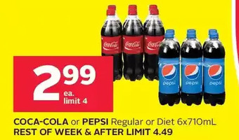 Rexall Coca-Cola or Pepsi Regular or Diet offer
