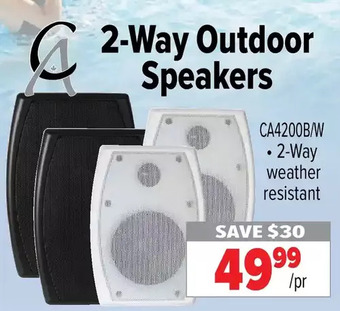 2001 Audio Video Ca 2-Way Outdoor Speakers offer