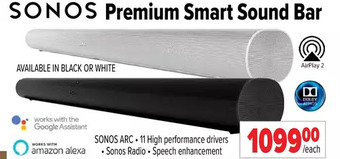 2001 Audio Video Sonos Premium Smart Sound Bar offer