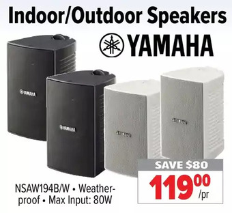 2001 Audio Video Yamaha Indoor/Outdoor Speakers offer