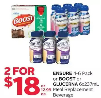 Rexall Ensure or Boost or Glucerna Meal Replacement offer