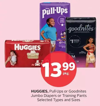 Rexall Huggies Pull-Ups or Goodnites Jumbo Diapers or Training Pants offer
