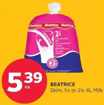 Rexall Beatrice Skim, 1% or 2% Milk offer