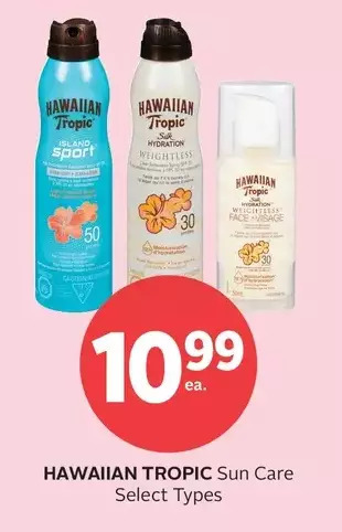 Rexall Hawaiian Tropic Sun Care offer