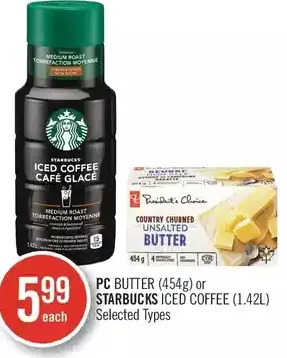 Shoppers Drug Mart PC Butter or Starbucks Iced Coffee offer