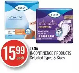 Shoppers Drug Mart Tena Incontinence Products offer