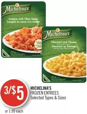 Shoppers Drug Mart Michelina's Frozen Entrees offer