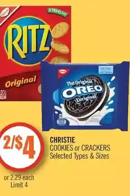 Shoppers Drug Mart Christie Cookies or Crackers offer
