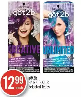 Shoppers Drug Mart göt2b Hair Colour offer