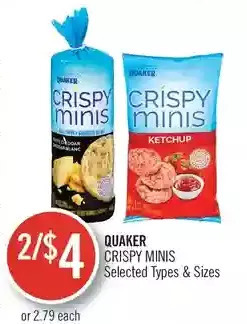 Shoppers Drug Mart Quaker Crispy Minis offer