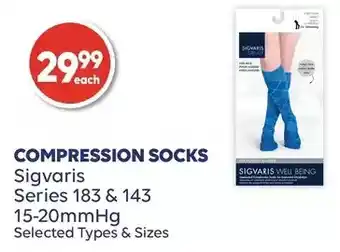 Shoppers Drug Mart Sigvaris Series 183 & 143 Compression Socks offer