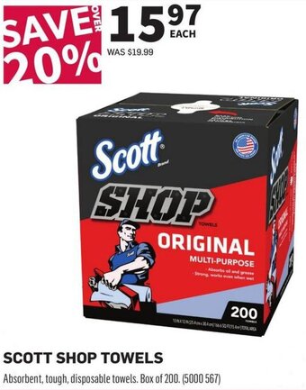 Co-op Scott Shop Towels offer