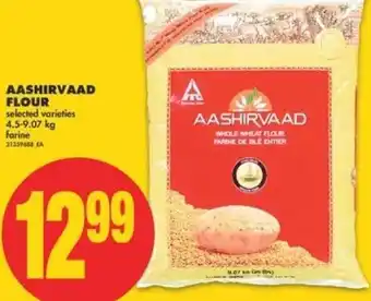 No Frills Aashirvaad Flour 4.5-9.07kg offer