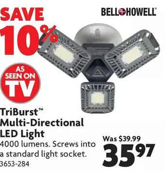 Home Hardware TriBurst Multi-Directional LED Light offer