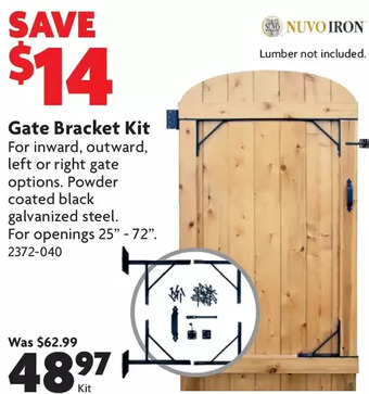Home Hardware Gate Bracket Kit offer