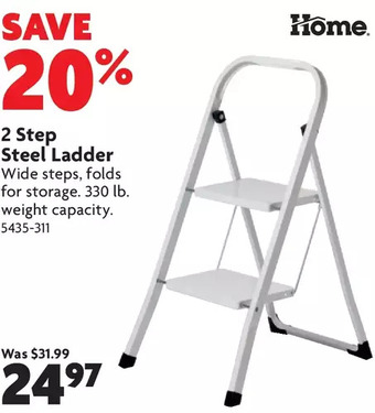 Home Hardware 2 Step Steel Ladder offer