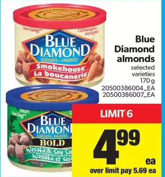 Real Canadian Superstore Blue diamond almonds offer