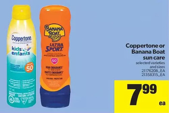 Real Canadian Superstore Coppertone or banana boat sun care offer