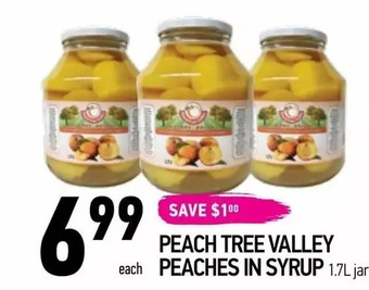 Coppa's Fresh Market Peach tree valley peaches in syrup offer