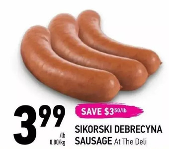 Coppa's Fresh Market Sikorski debrecyna sausage offer
