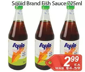 Ample Food Market Squid brand fish sauce offer