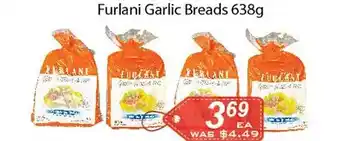 Ample Food Market Furlani garlic breads offer