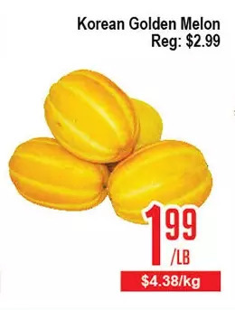 Skyland Foodmart Korean golden melon offer
