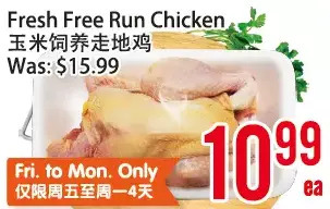 Bestco Food Mart Fresh free run chicken offer