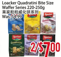 Bestco Food Mart Loacker quadratini bite size waffer series offer