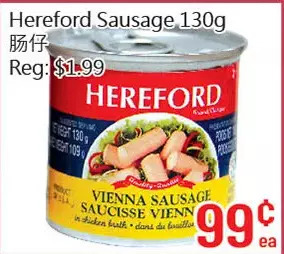 Hong Tai Supermarket Hereford sausage offer