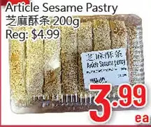 Hong Tai Supermarket Article sesame pastry offer