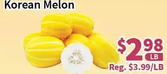 Blue Sky Supermarket Korean melon offer