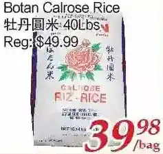 Tone Tai Supermarket Botan calrose rice offer