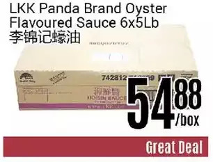 Nations Fresh Foods Lkk panda brand oyster flavoured sauce offer