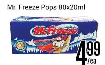 Nations Fresh Foods Mr. freeze pops offer