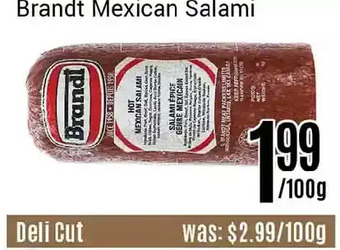 Nations Fresh Foods Brandt mexican salami offer