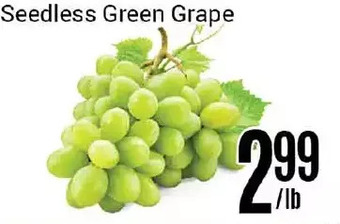 Nations Fresh Foods Seedless green grape offer