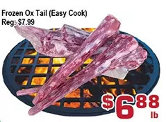 Top Food Supermarket Frozen ox tail (easy cook) offer