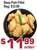 Top Food Supermarket Basa fish fillet offer