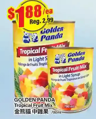 Btrust Supermarket Golden panda tropical fruit mix offer