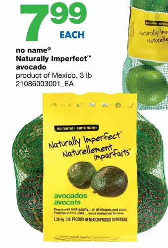 Wholesale Club No name naturally imperfect avocado offer