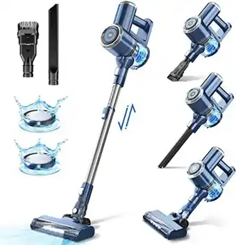 Amazon Cordless vacuum cleaner with led display, 20000pa stick vacuum 4 in 1, lightweight, up to 35 minutes runtime, for hardwood fl offer