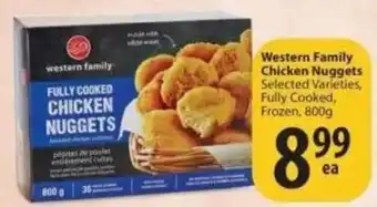 Save on Foods Western Family Chicken Nuggets 800g offer