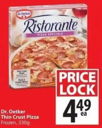 Save on Foods Dr. Oetker Thin Crust Pizza 330g offer