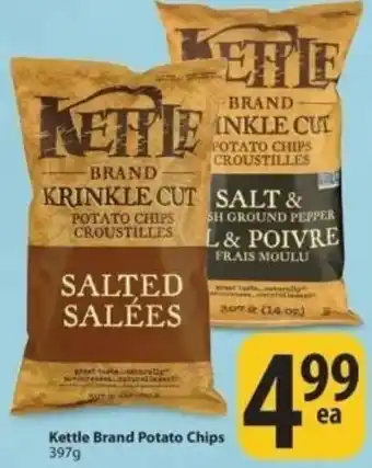 Save on Foods Kettle Brand Potato Chips 397g offer