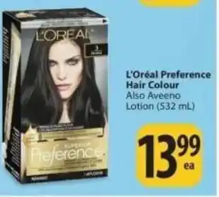 Save on Foods L'oréal Preference Hair Colour 523ml offer