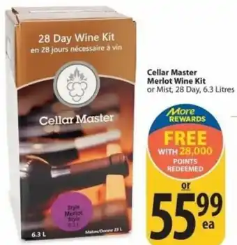 Save on Foods Cellar Master Merlot Wine Kit offer