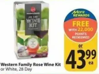 Save on Foods Western Family Rose Wine Kit offer
