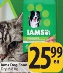 Save on Foods Iams Dog Food 6.8kg offer